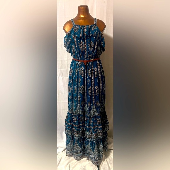 Anthropologie maxi tiered fairy dress size small - Picture 3 of 7